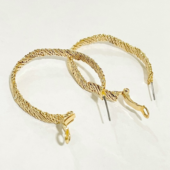 Gold Hoop Earrings - Picture 6 of 8